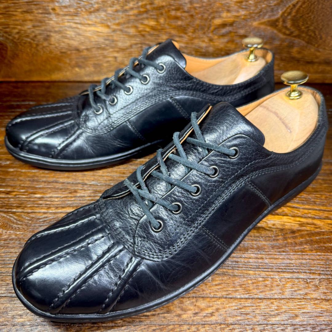 ◆REGAL◆リーガル 25.5cm レザースニーカー 黒 ブラック 革靴