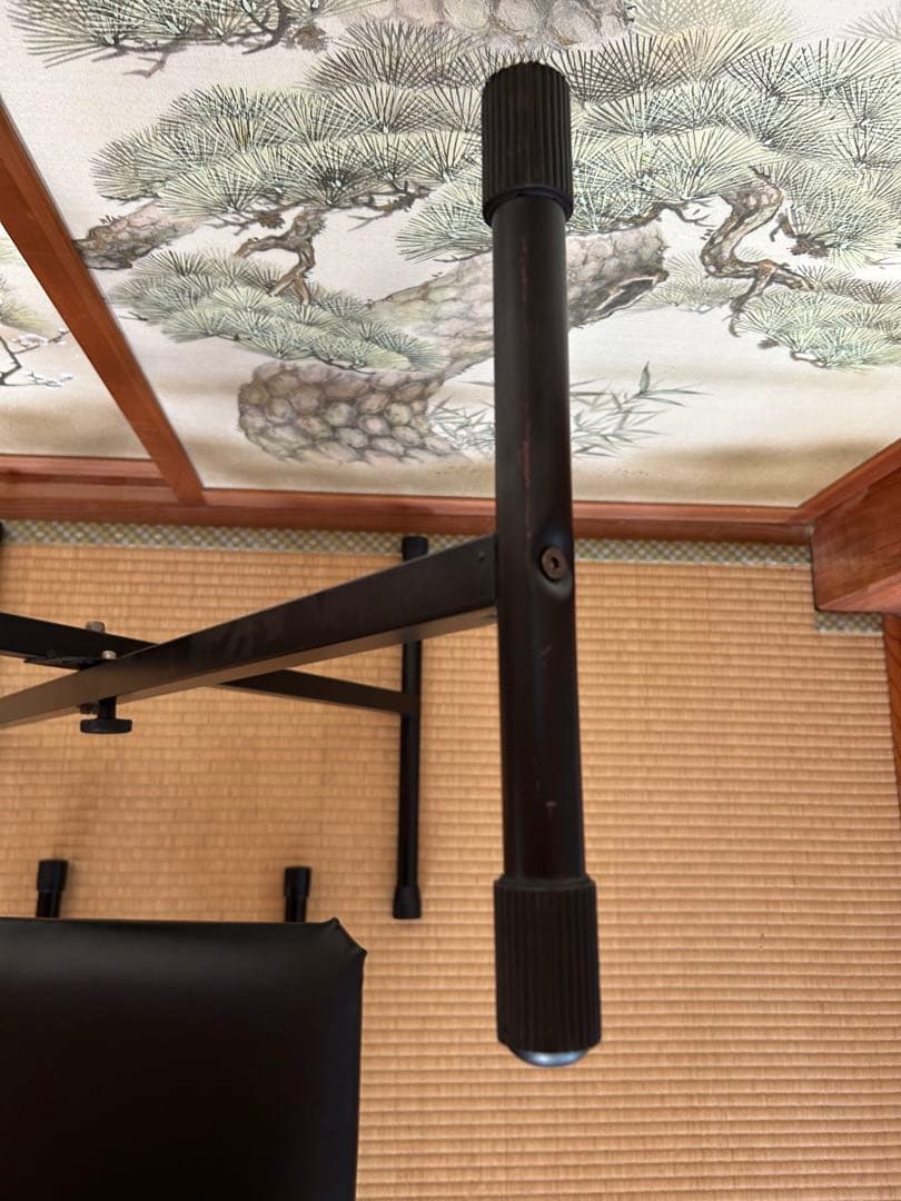 キーボードスタンド　ピアノ台　ピアノ椅子　ブラック