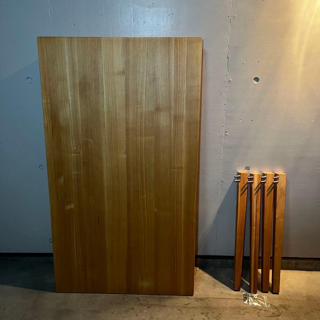 美品・廃盤希少★無印 タモ材ダイニングテーブル