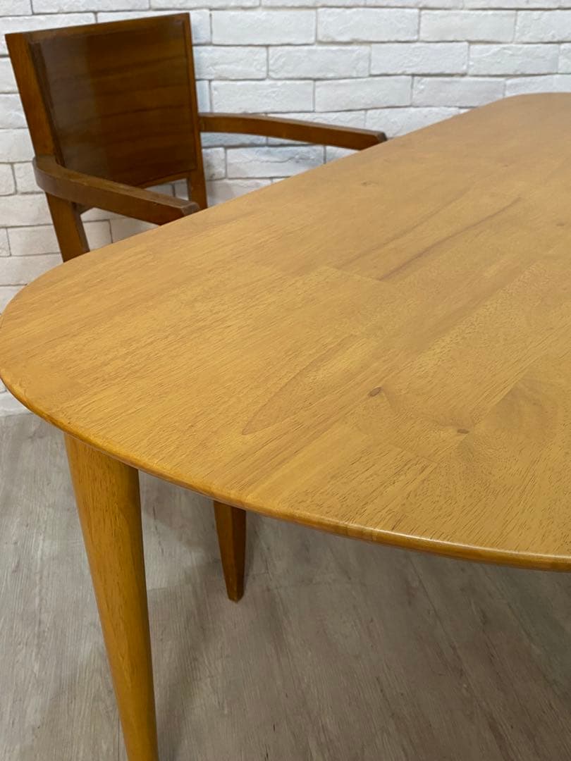 【東京都内23区配送無料】定価8万円　ベルメゾン　半円　ダイニング　テーブル