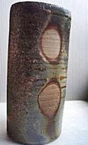 奥本健一　備前窯変花入（最上位作）M12