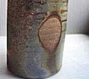 奥本健一　備前窯変花入（最上位作）M12