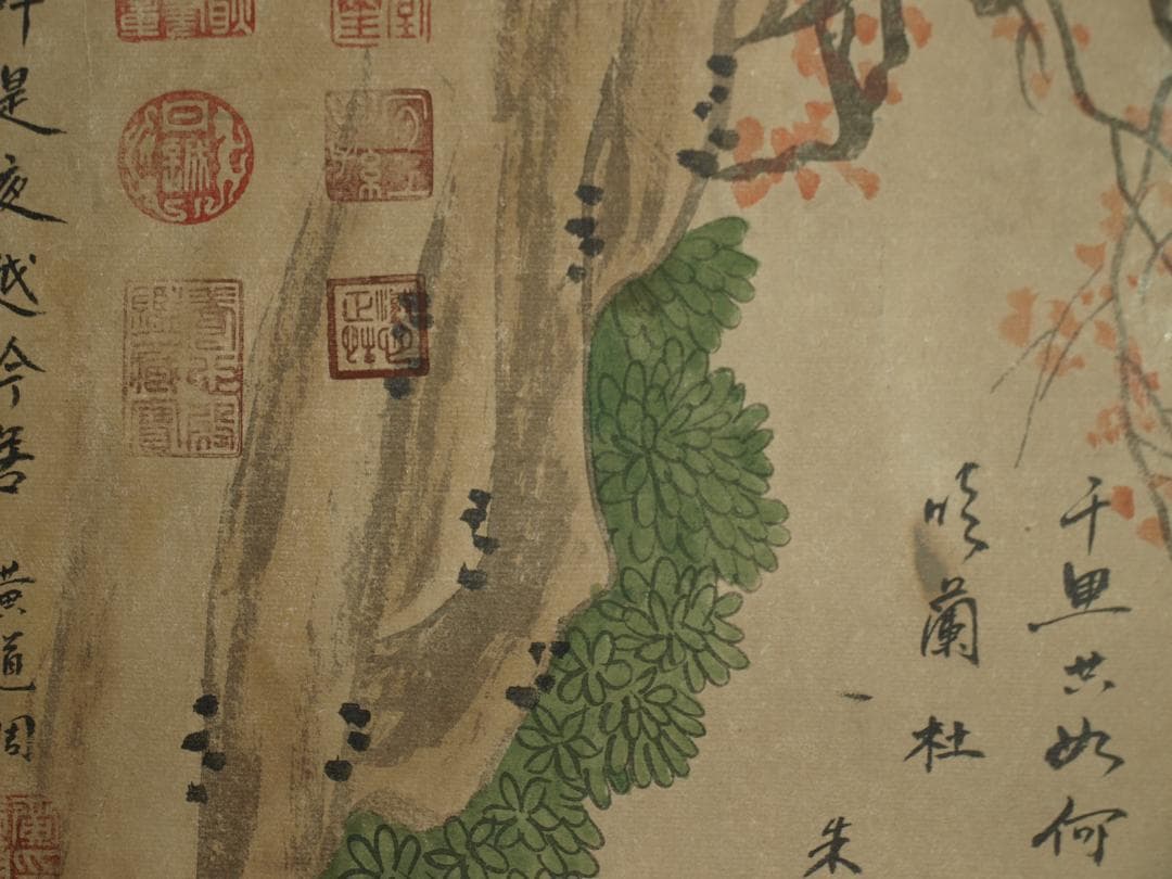 民間仕入れ品　中国時代の物図　肉筆絵　激安骨董BD216A13-3