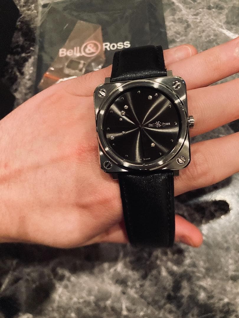 【レア】ベル＆ロス Bell＆Ross ダイヤモンドイーグル/グレー メンズ