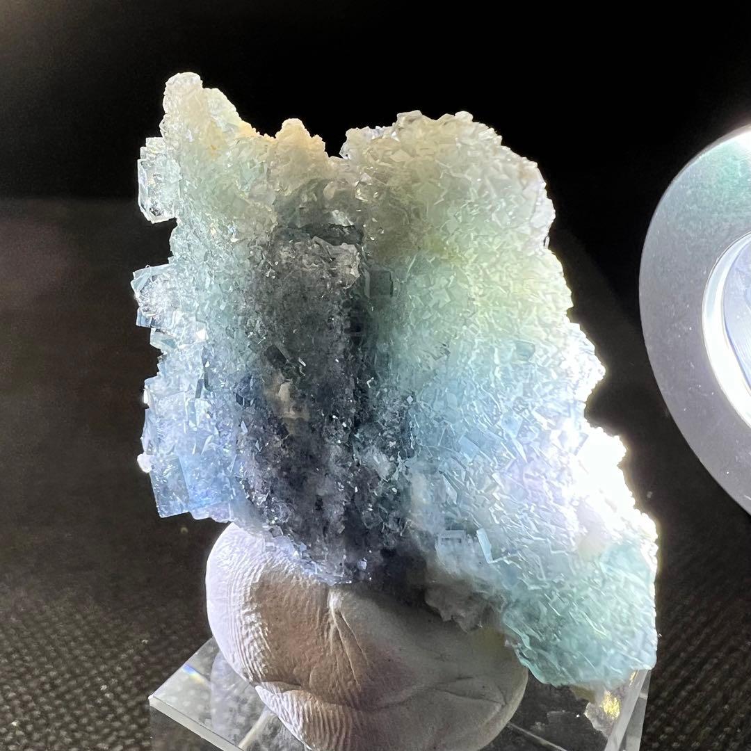 ヤオガンシャン産　「雪の城」「天使像」フローライト　シュガーフローライト