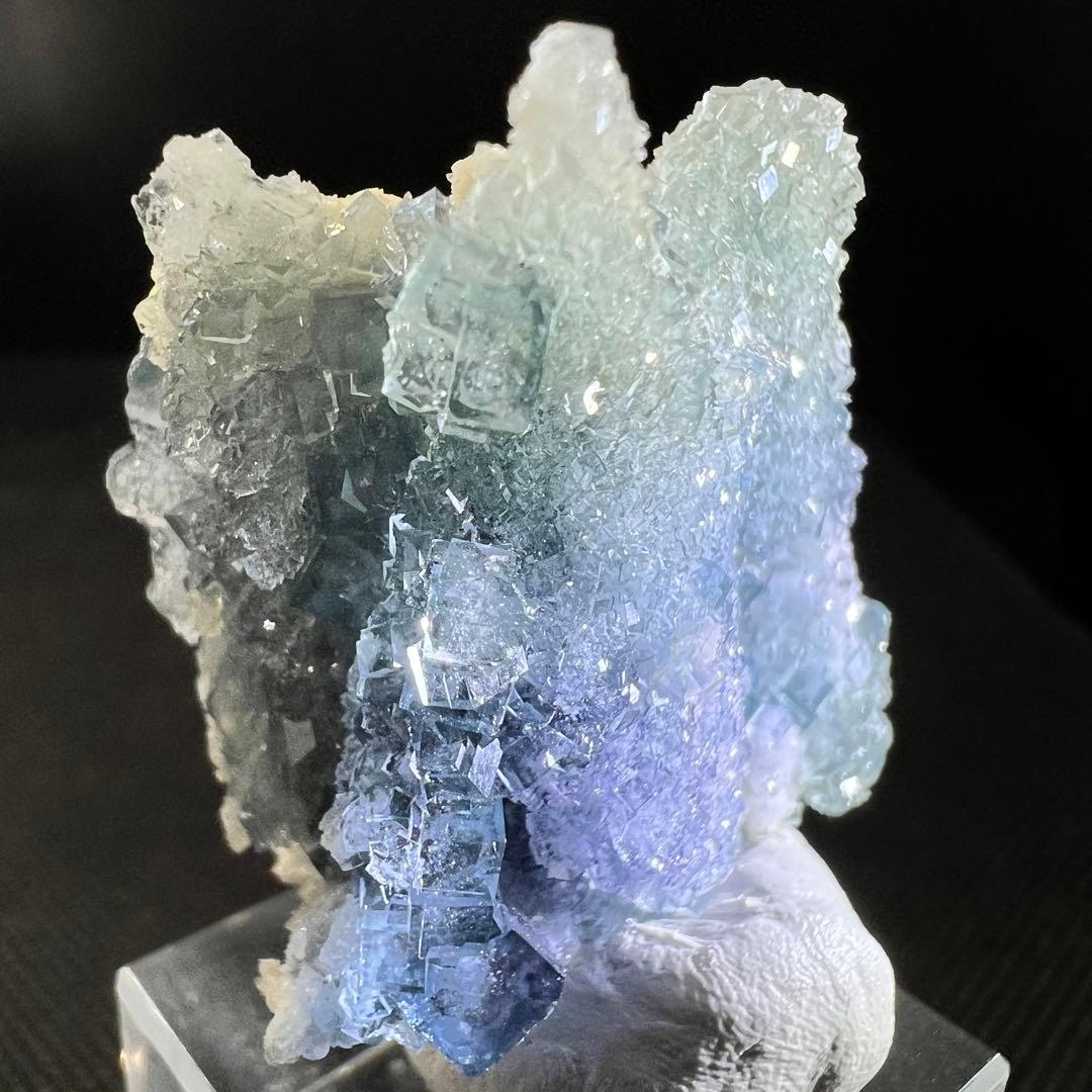 ヤオガンシャン産　「雪の城」「天使像」フローライト　シュガーフローライト