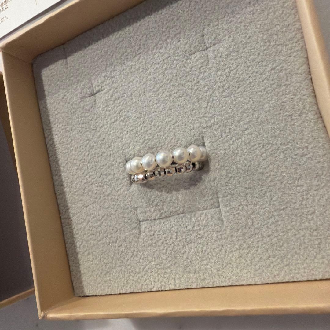 【Pearlish】 Spiral Pearl x WG Ring パーリッシュ