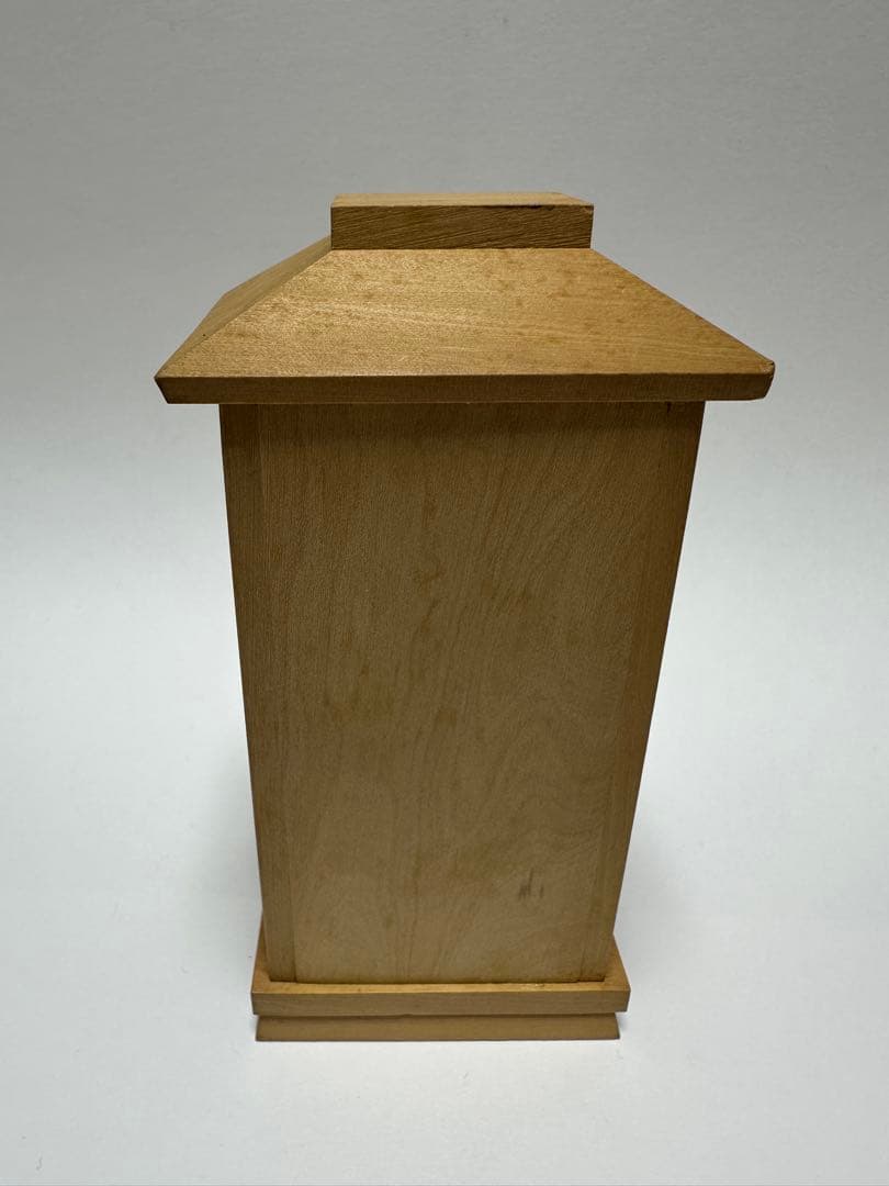 厨子入り仏像 木彫り 極小仏像　四天王　広目天立像