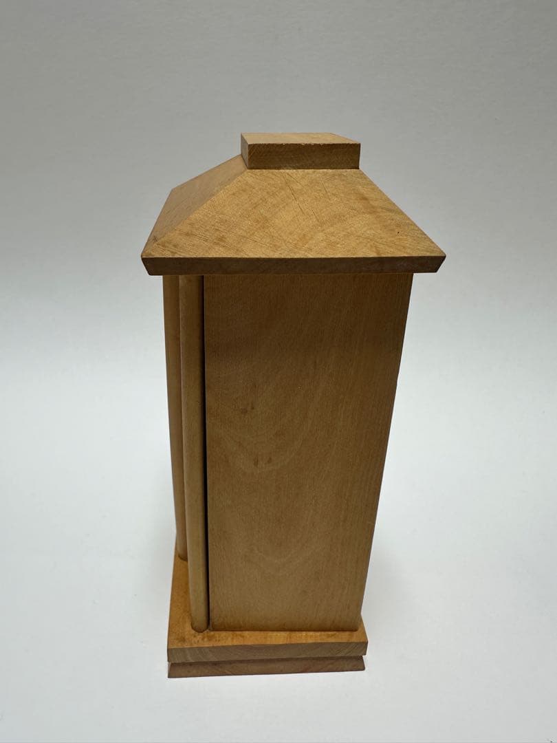 厨子入り仏像 木彫り 極小仏像　四天王　広目天立像