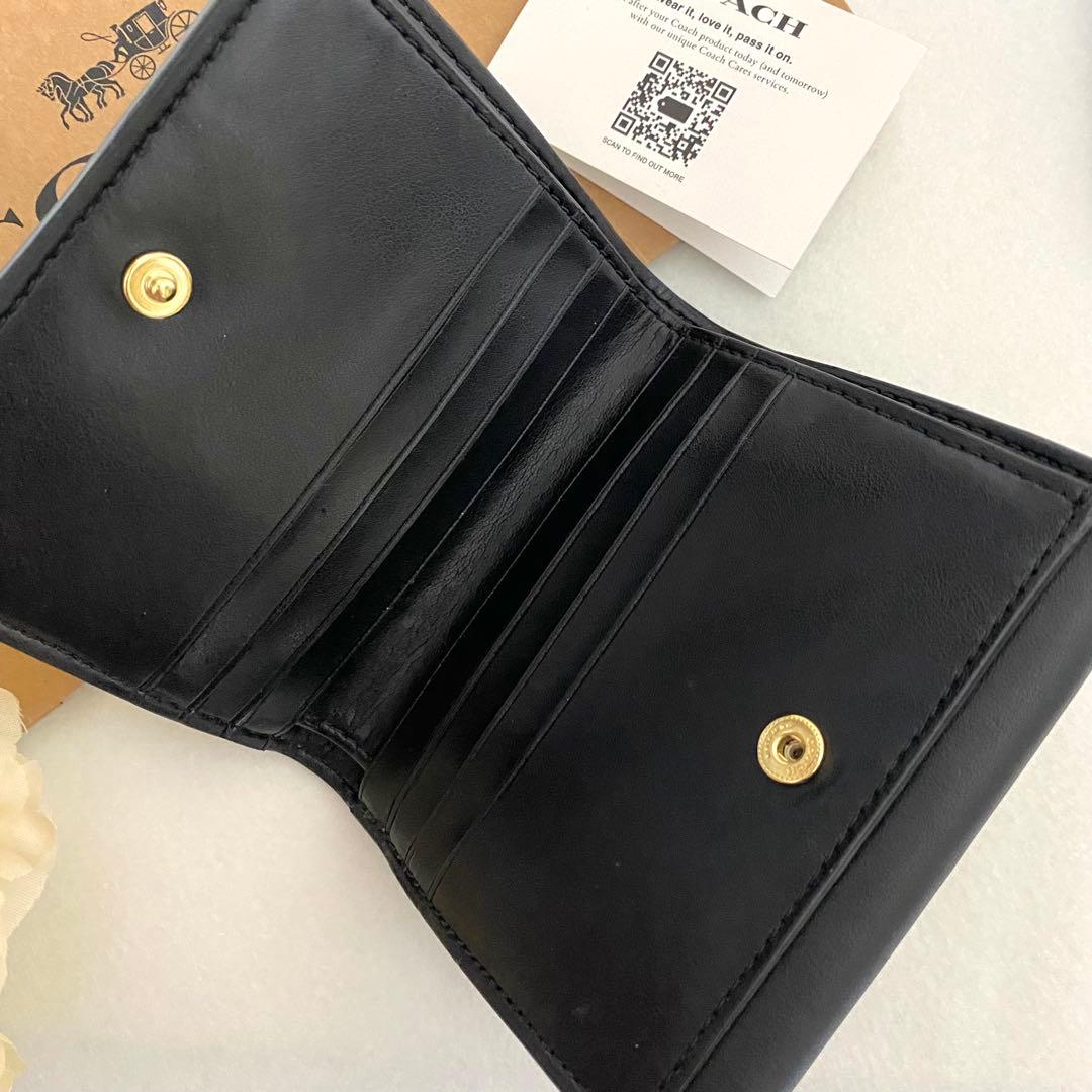 新品　正規品☆COACH コーチ　折り財布 カーキ シグネチャー　二つ折り財布