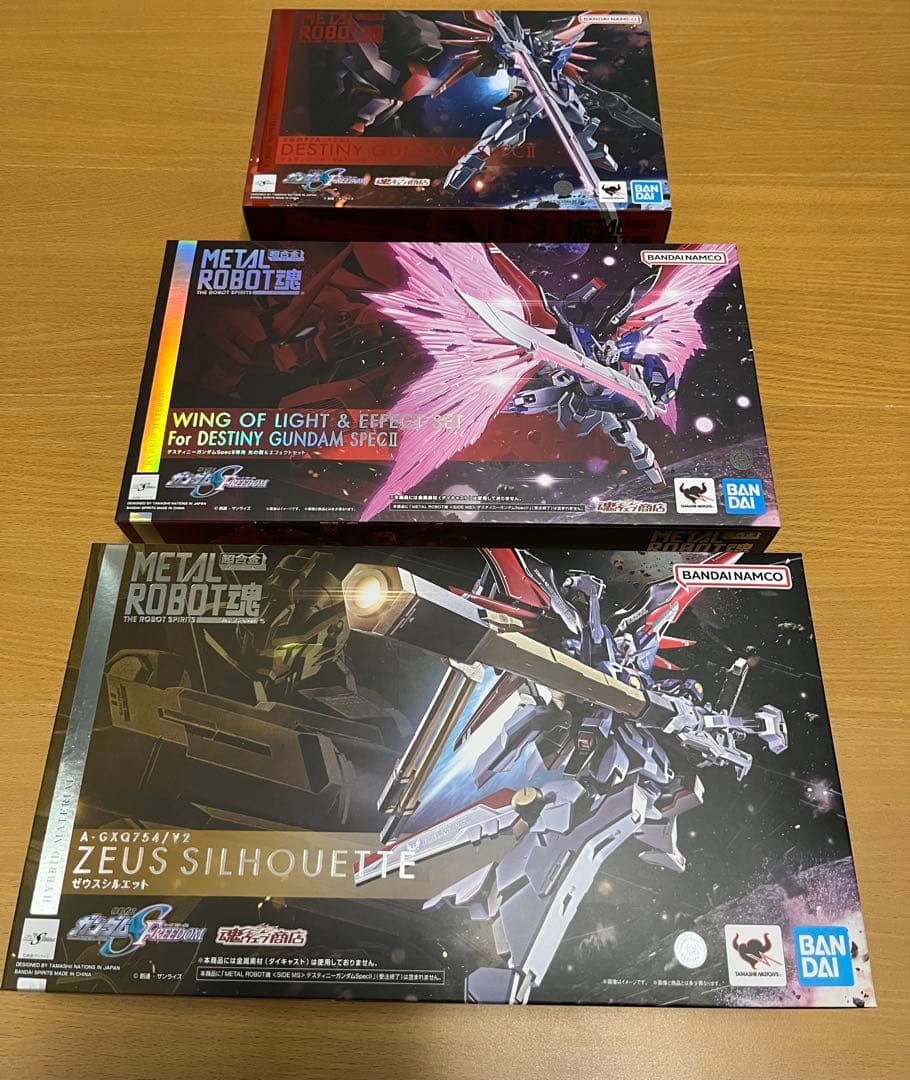 メタルロボット魂 デスティニーガンダムSPECⅡ ゼウスシルエット　光の翼セット