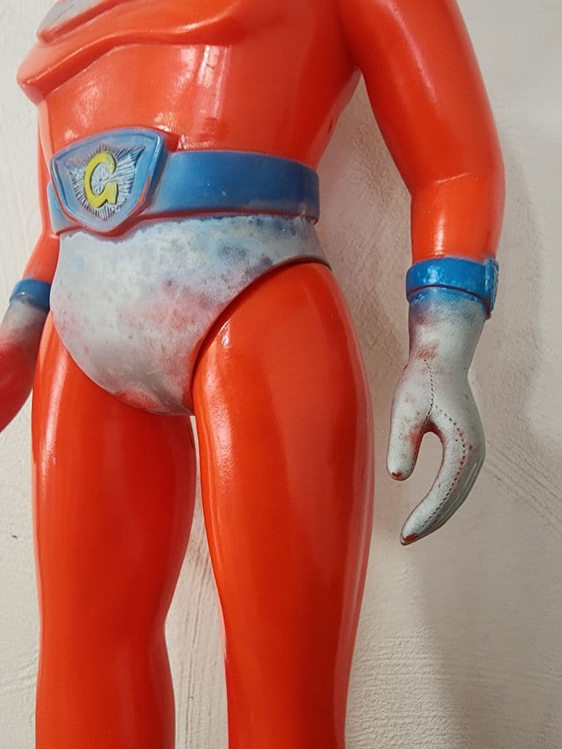 ゴッドマン　ソフビ　ブルマァク　　面取れ　３２センチ　貴重　当時物