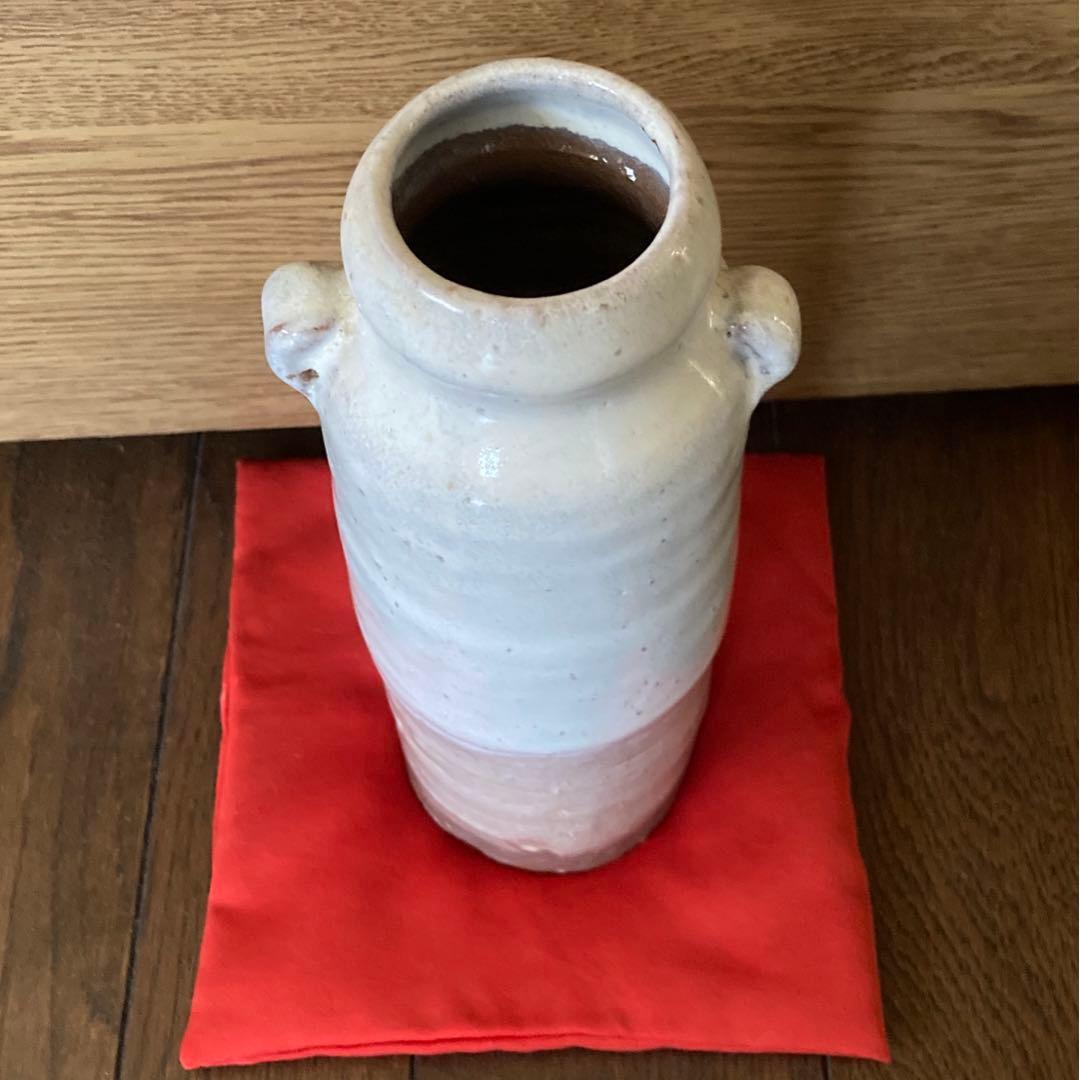 花瓶 萩焼 泉流山