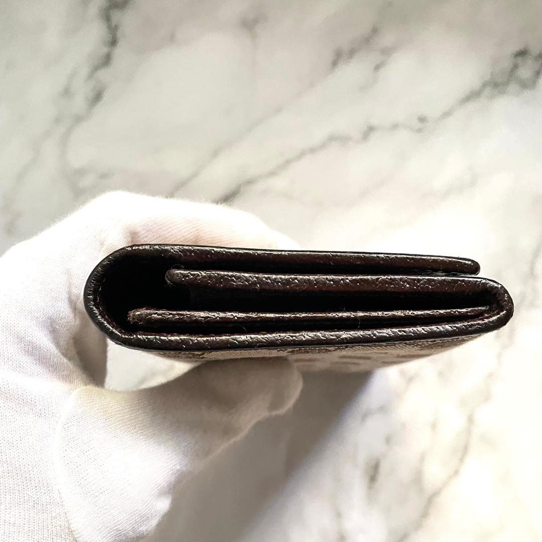 GUCCI グッチ 長財布 GGキャンバス ロゴプレート 折り財布 0120-⑤