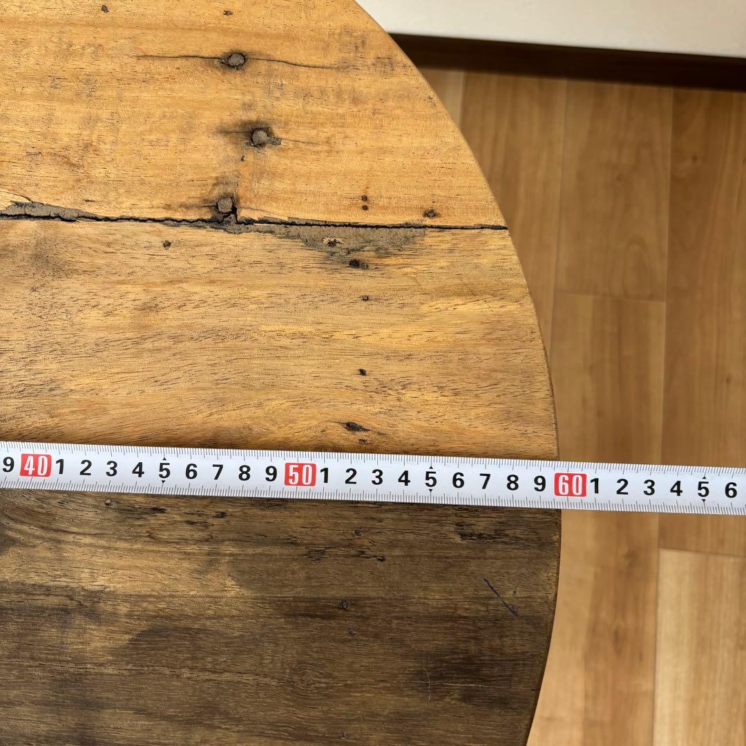 アンティークテーブル　折りたたみ　丸テーブル　サイドテーブル