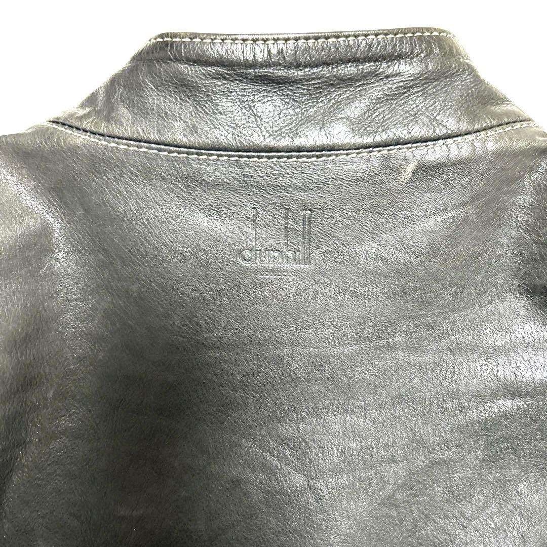 ダンヒル レザーシングルライダースジャケット