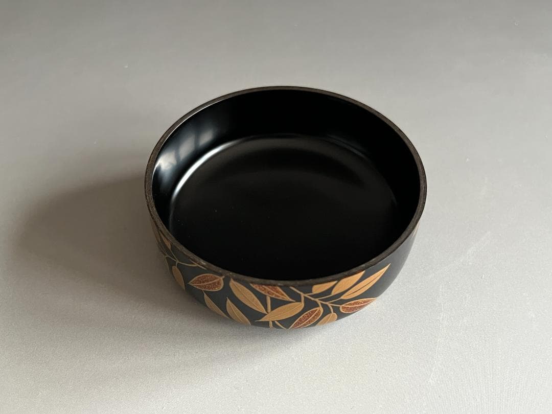 中村宗悦　利休好写　笹蒔絵　大棗　茶道具