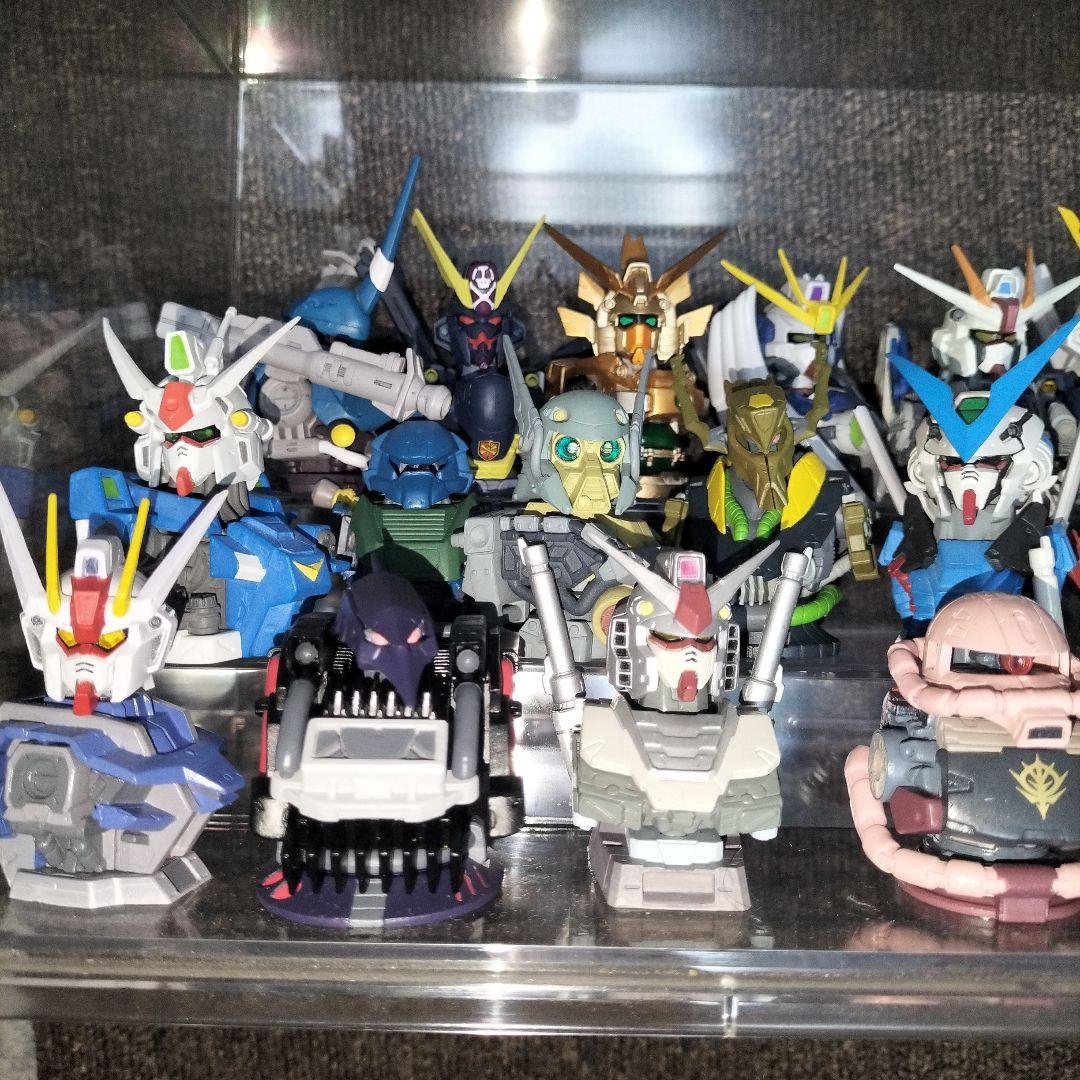 ガンダムヘッドフィギュアセット クリアケース付き