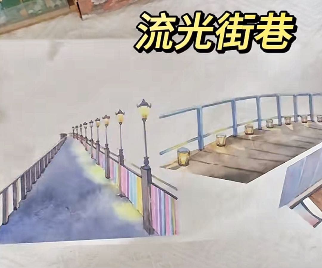 【9113】海外　マステ　5m巻　PETマスキングテープ　夜景　街景色　背景系