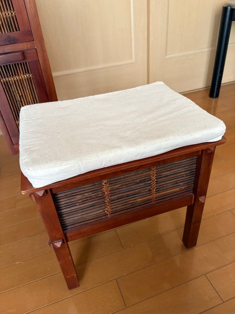 タイ産 木製ドレッサー ミラー 鏡台