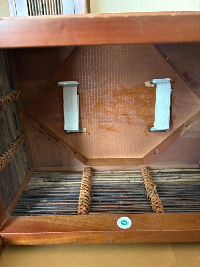 タイ産 木製ドレッサー ミラー 鏡台