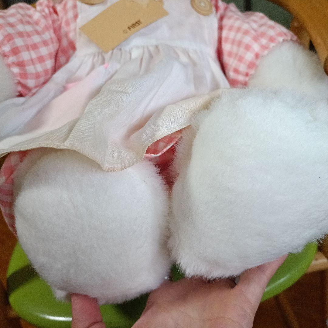 コットンフィールズ　コットンうさぎ　ファースト社　レトロ　エプロン　ぬいぐるみ