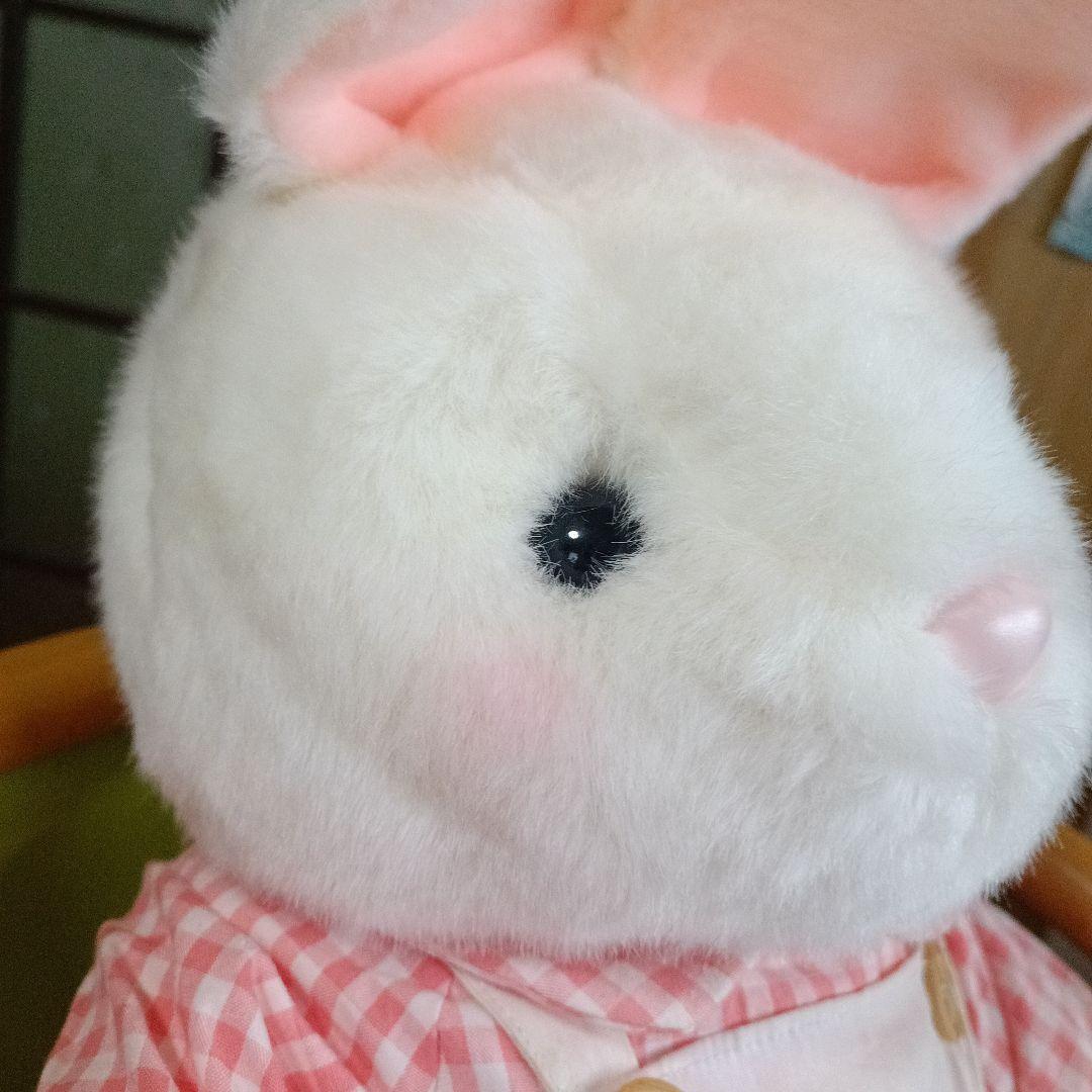 コットンフィールズ　コットンうさぎ　ファースト社　レトロ　エプロン　ぬいぐるみ