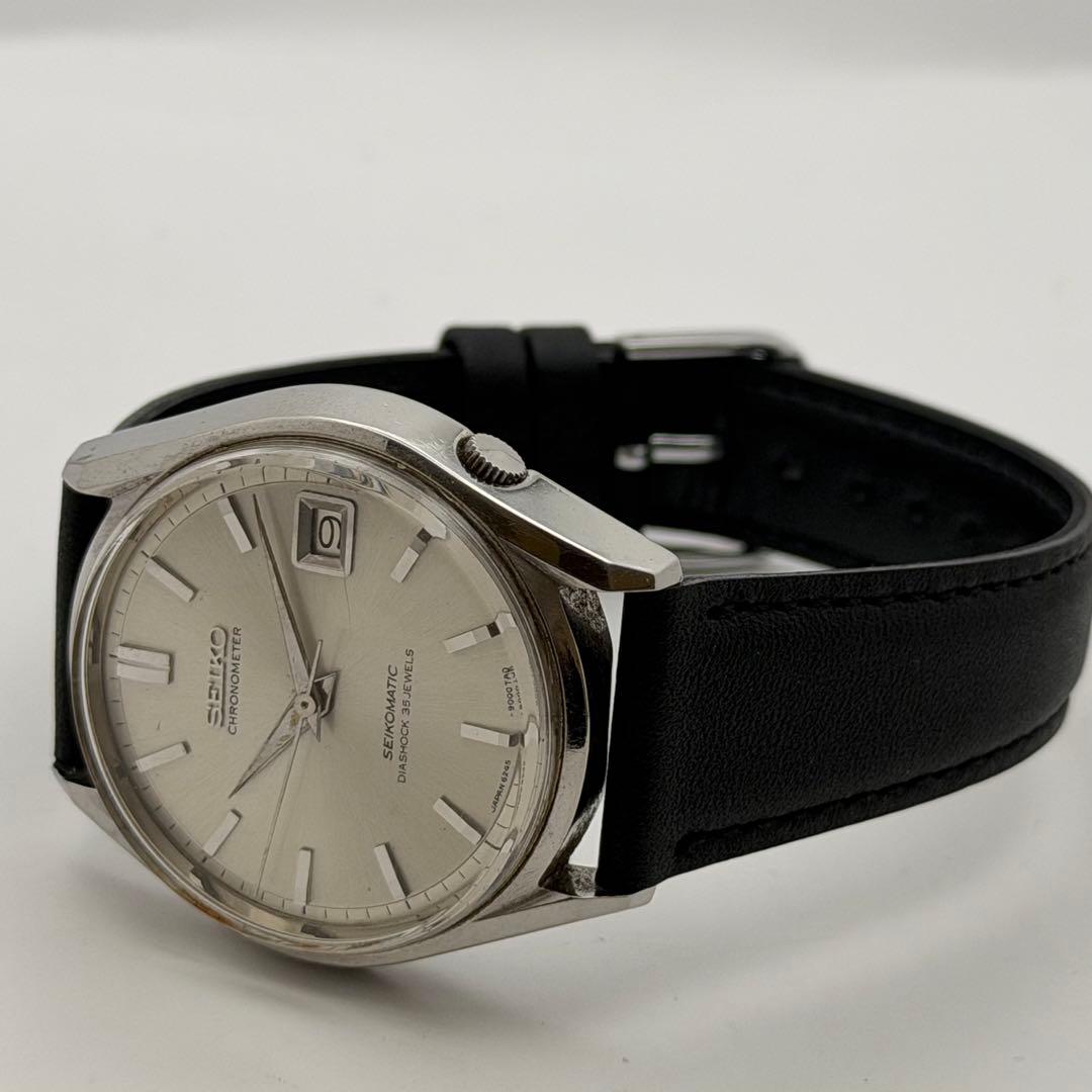 【超希少】セイコー　マチック　自動巻　デイト　美品　6245-9000 ホワイト