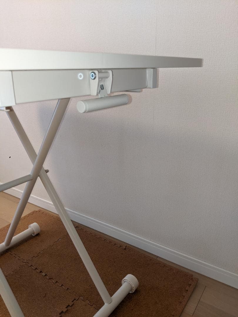 Yumcute 昇降テーブル 幅90 奥行60 高さ11-75cm