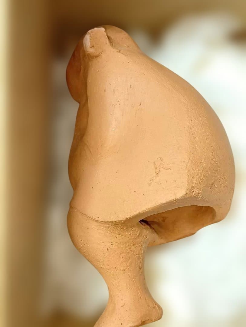 お星さま 陶器製女性像 木製箱入り