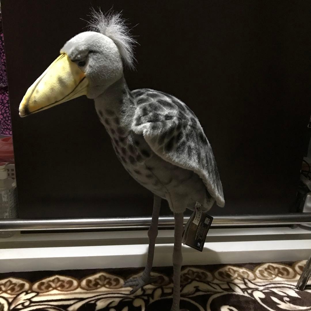 ぬいぐるみ　ハシビロコウ　HANSA 美品❣️