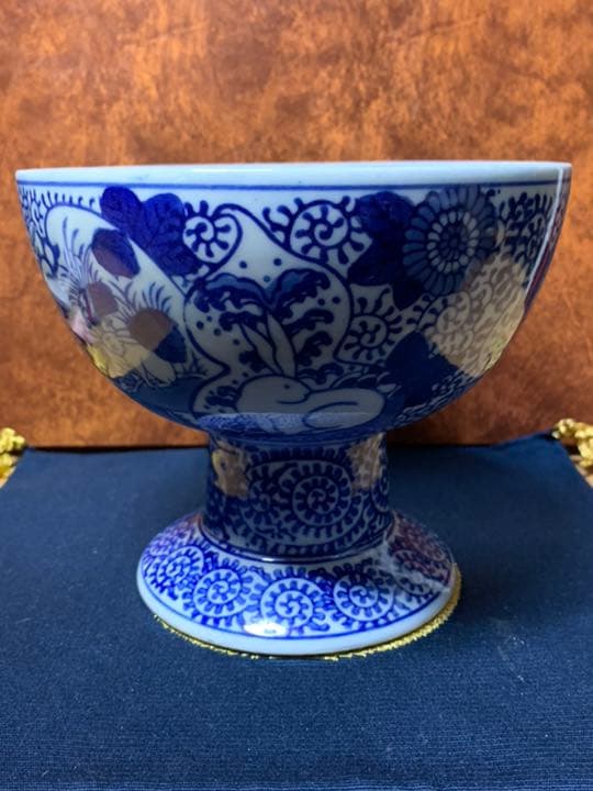 盃洗   和骨董　兎高付鉢　和食器 ウサギ花器古道具