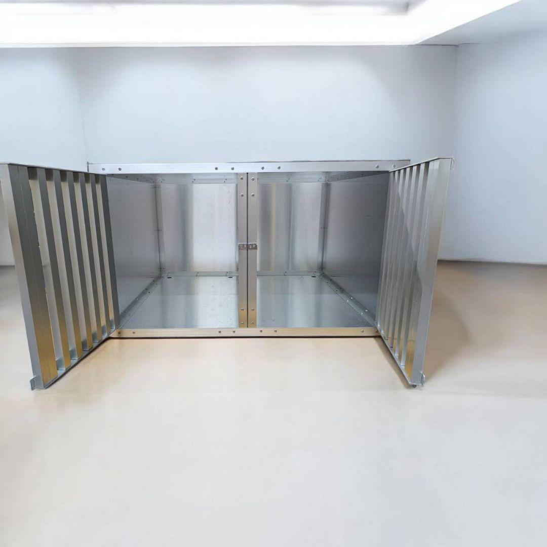 アルミドッグケージ 2頭用 ✳ 中型犬　車載用