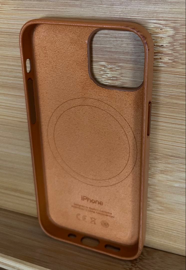 iPhone 13 mini 純正レザーケース ゴールデンブラウン