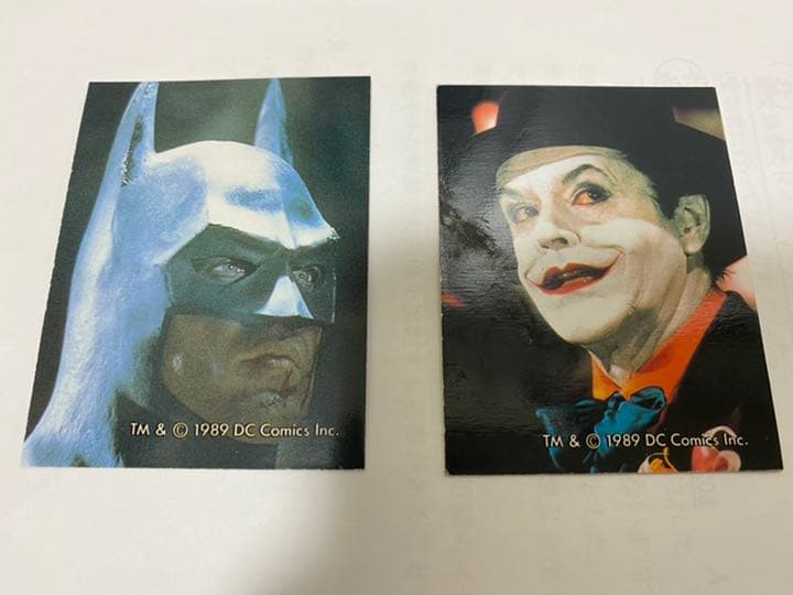カルビー　バットマンカード　バットマンとジョーカー