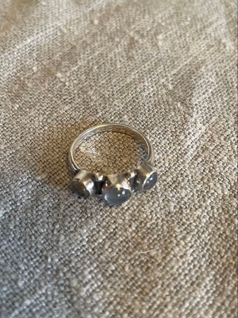 ジョージジェンセン　ムーンストーンリング　シルバー925 １１号