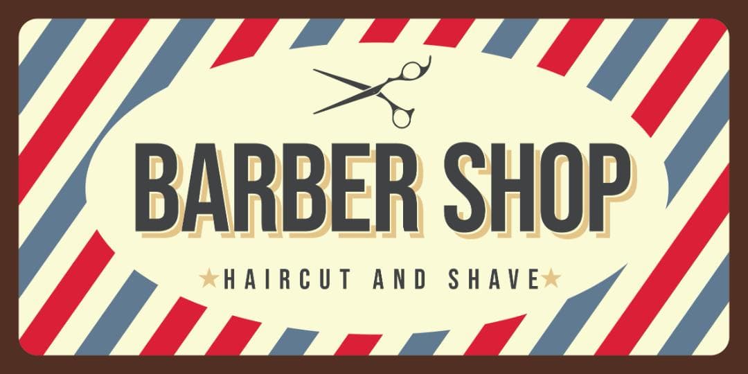 【Lサイズ】バーバー 理容 ヘアーサロン 床屋 看板 置物 雑貨 ライトBOX