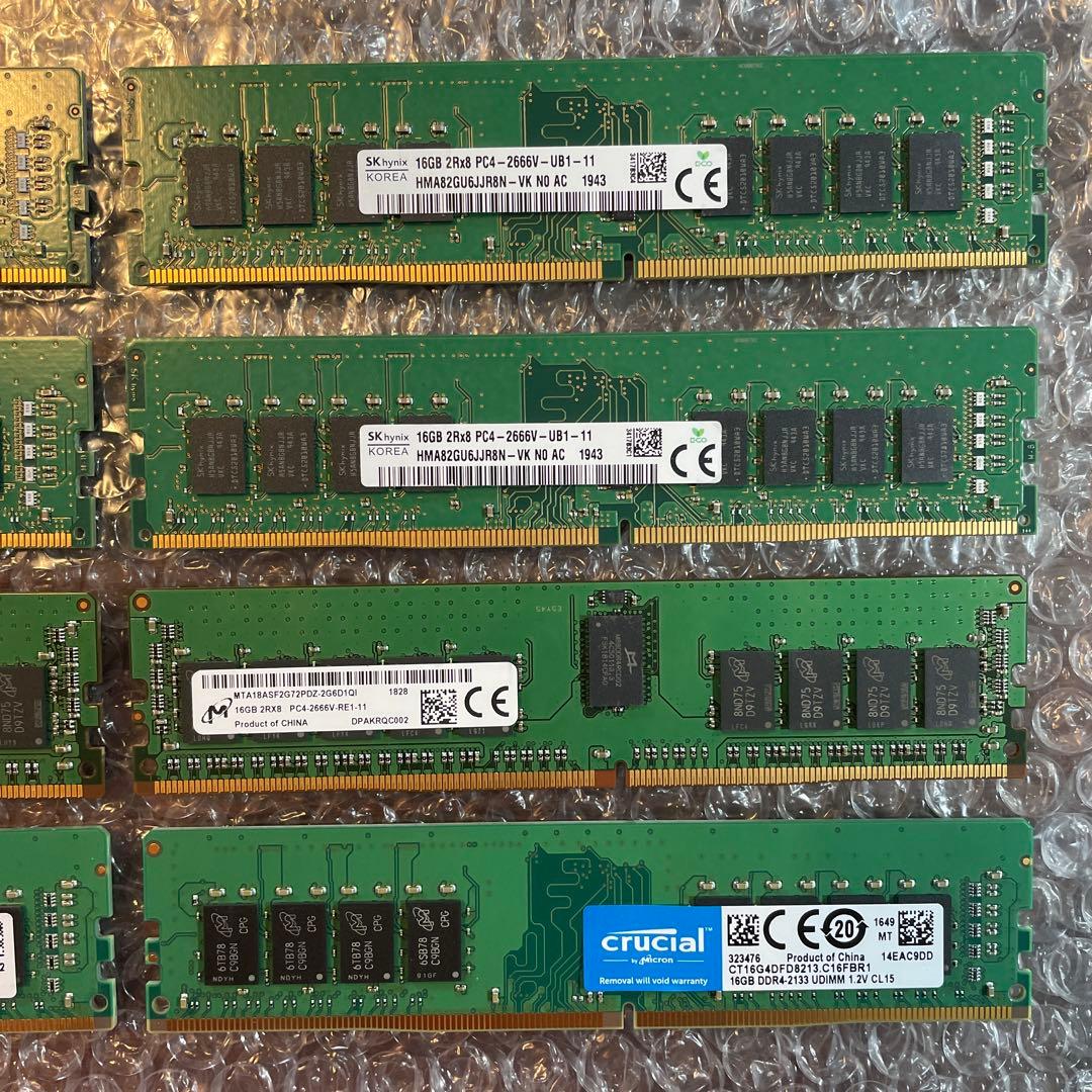 128GB(16G×8枚) DDR4メモリー