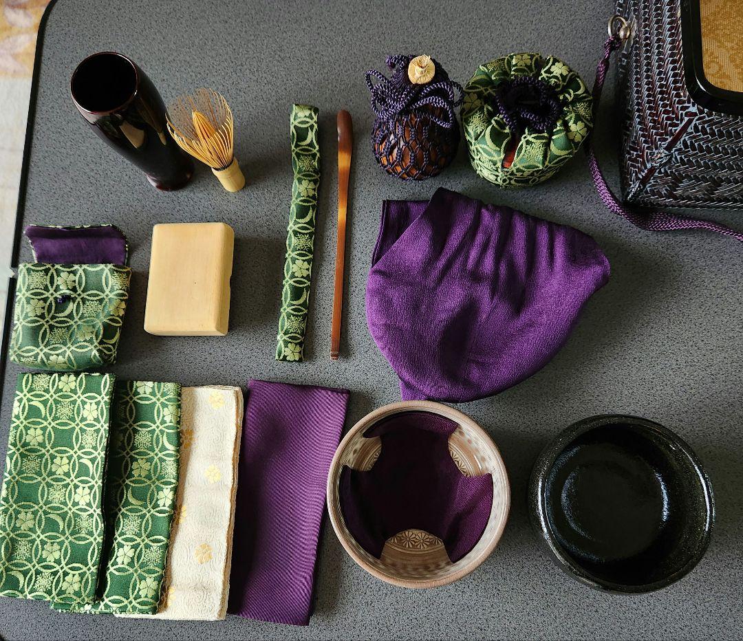 御所籠 茶道具一式 和田鱗司作 茶籠