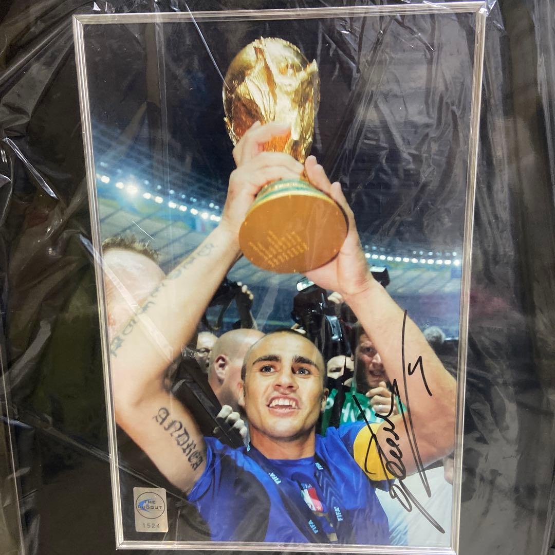 ファビオ・カンナヴァーロ直筆サイン入りフォト　額入り