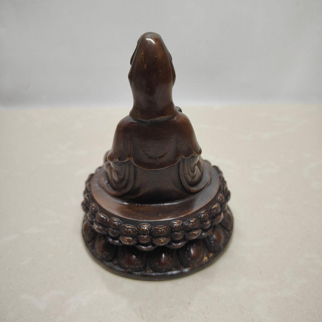 銅器 観音菩薩 書道具 文房具 置物 装飾品 工芸品 美術品