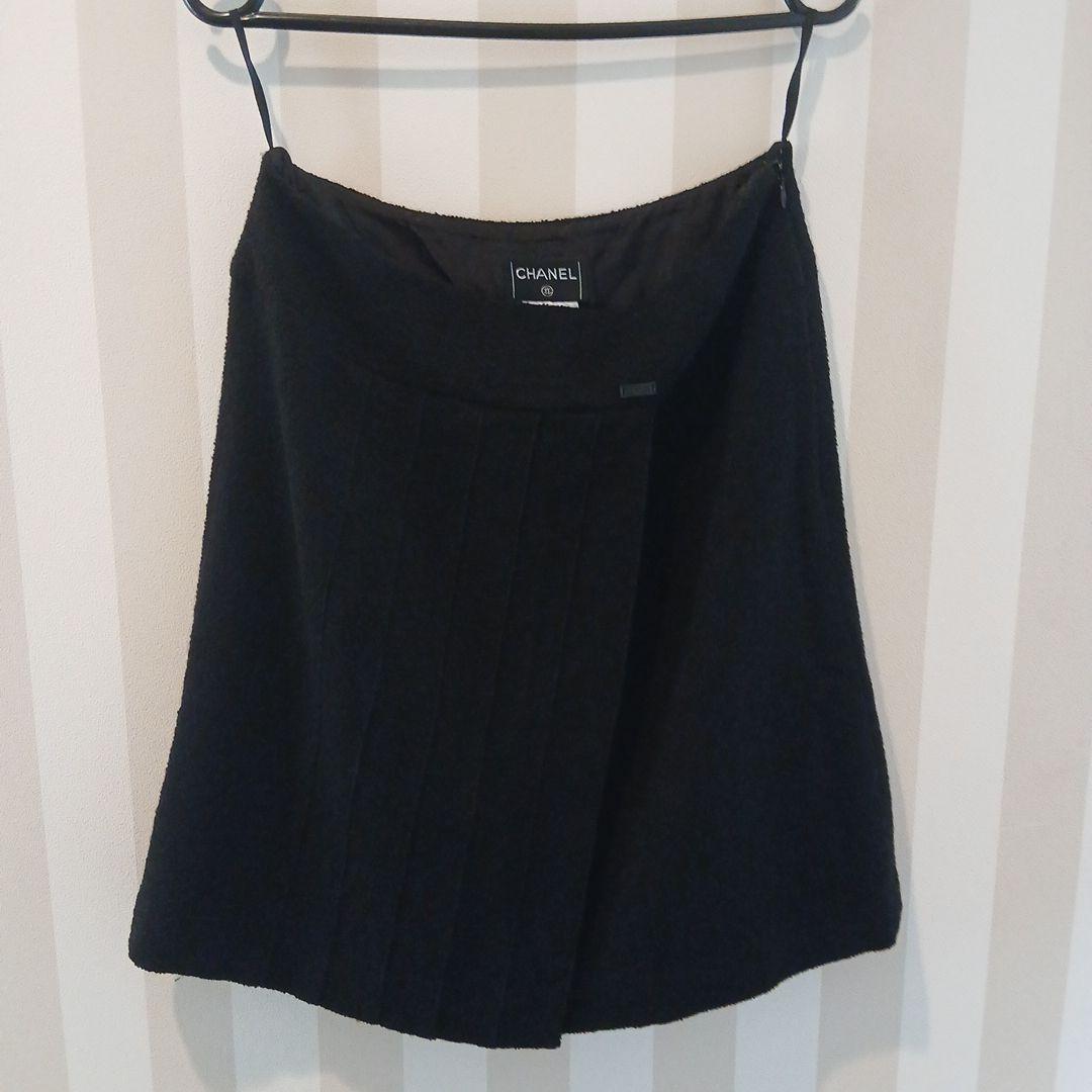 CHANEL シャネル　パイル生地 タイトスカート ツイード　42