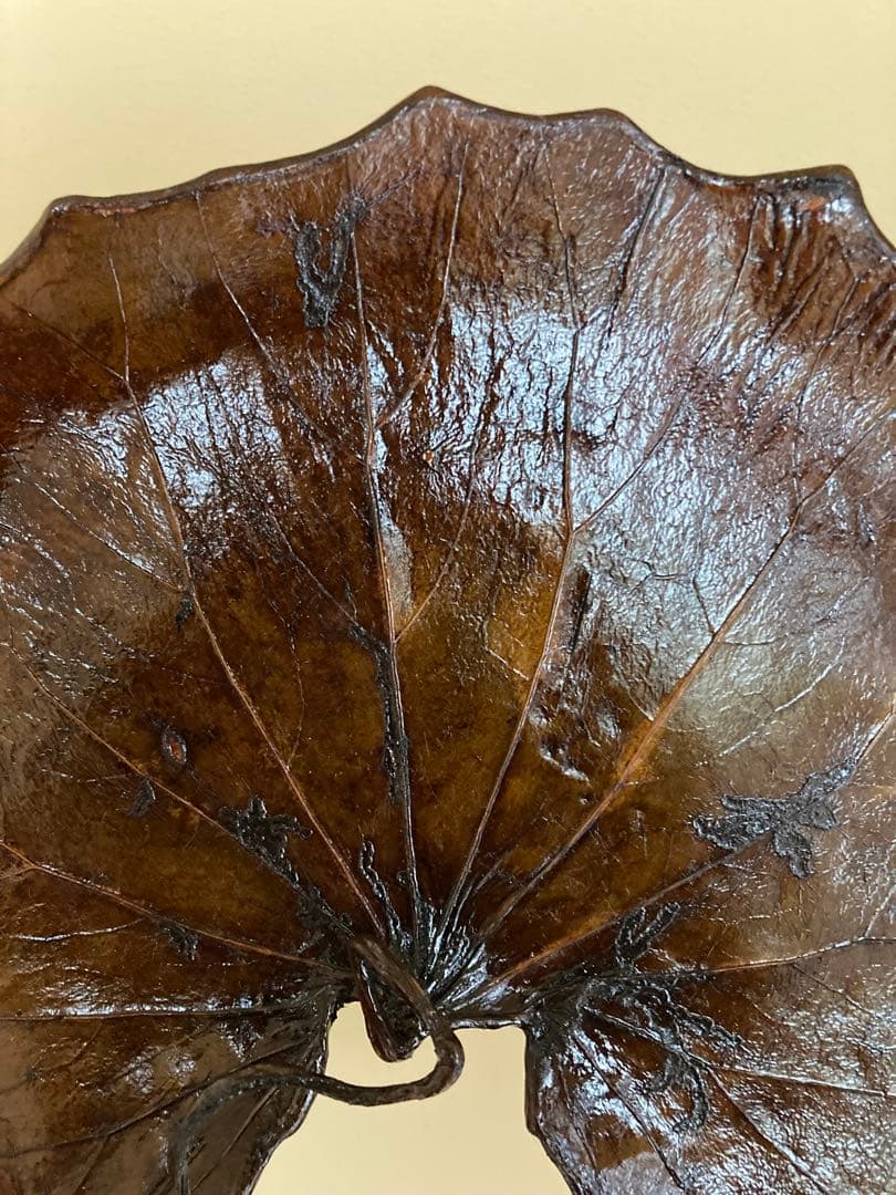 R*O様 茶道具 山中漆器 信斉作 一閑張 石蕗 干菓子盆 漆器 塗箸 共箱・栞