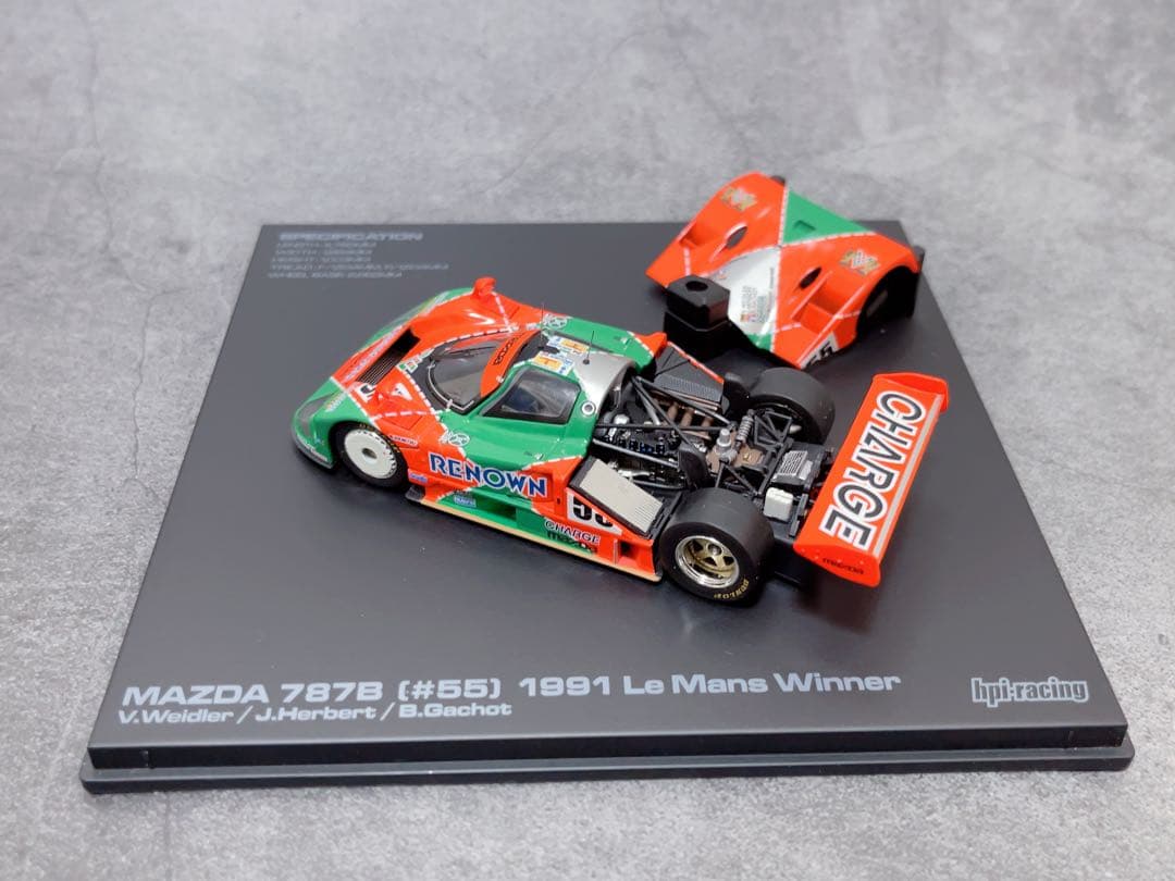 ミニカー hpi 1/43 MAZDA 787B #55 LM1991 Winner
