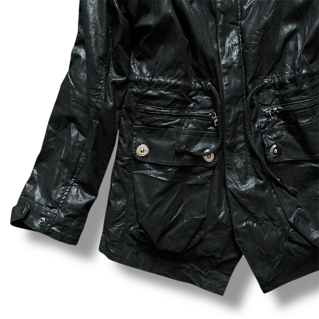 ジャケット・アウター 00s COATING FUR MILITARY MODS COAT