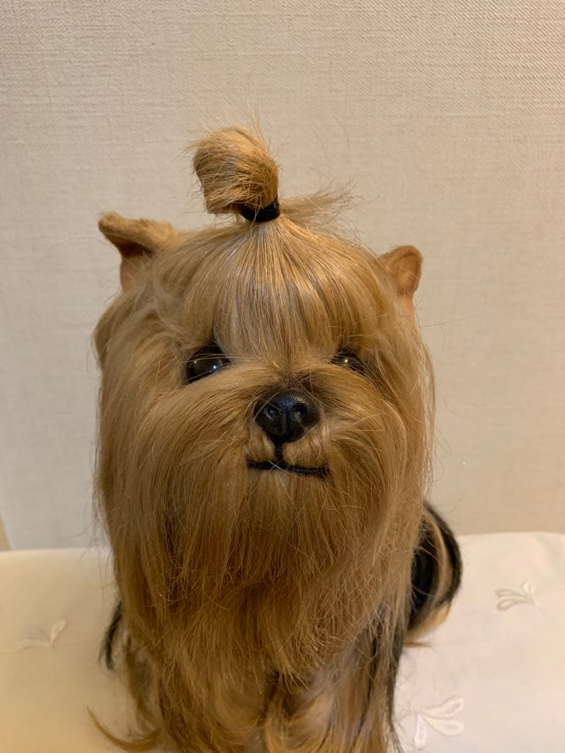 【ドレッシー　ペット】ヨークシャーテリア ぬいぐるみ　日本製　昭和レトロ