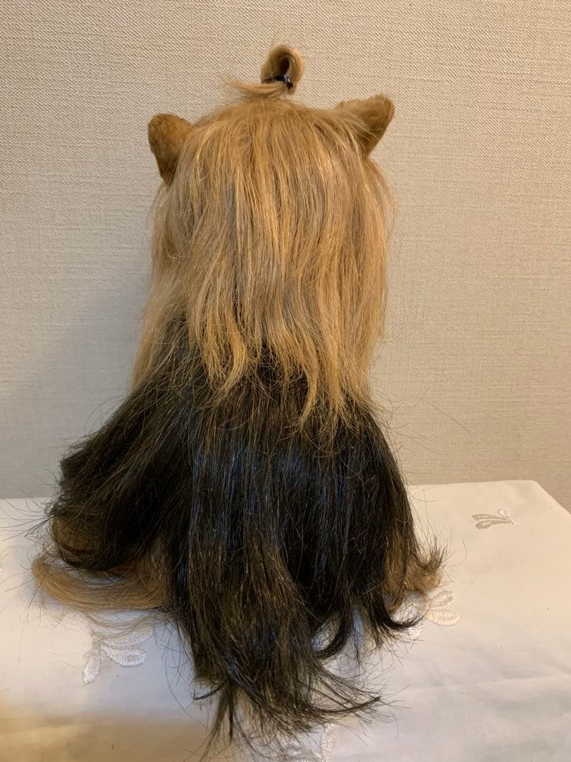 【ドレッシー　ペット】ヨークシャーテリア ぬいぐるみ　日本製　昭和レトロ