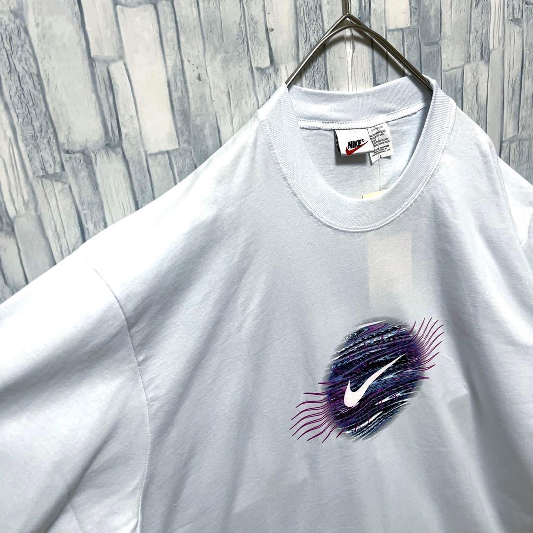 ナイキ Ｔシャツ L 半袖 90s 銀タグ スウッシュ 未使用 デッドストック