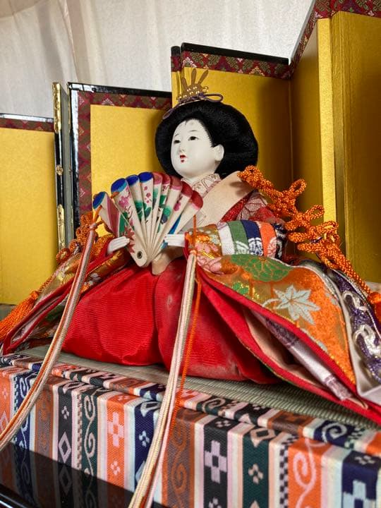 ひな人形　7段　廣栄　白鶴雛