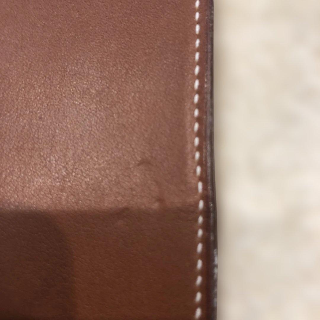 HERMES ヒューゴ　ペンケース　筆箱 Sサイズ ブラウン